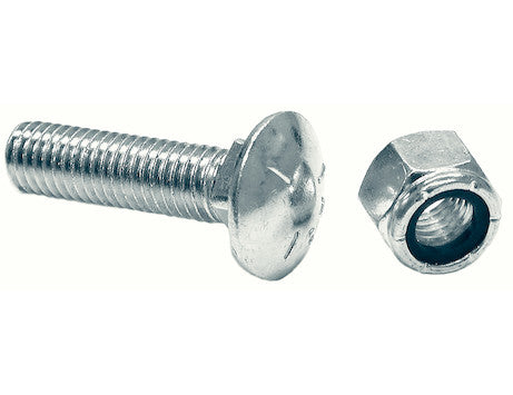 1301065 - SAM BULK CUTTING EDGE 5/8 X 2-1/2 INCH CARRIAGE BOLT AND LOCKNUT - SET OF 12