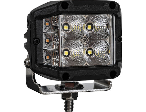 1492232 - 4 INCH WIDE LED FLOOD LIGHT WITH STROBE - SQUARE LENS