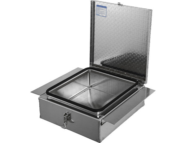 1705384 - HEAVY DUTY TRUCK AND TRAILER DIAMOND TREAD ALUMINUM IN-FRAME TRUCK TOOL BOX