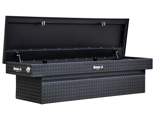 1739410 - TEXTURED MATTE BLACK DIAMOND TREAD ALUMINUM CROSSOVER TRUCK TOOL BOX