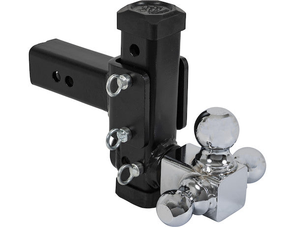 1802500 - ADJUSTABLE TRI-BALL HITCH WITH ROTATING TOWING BALLS FOR 2-1/2 INCH HITCH RECEIVERS