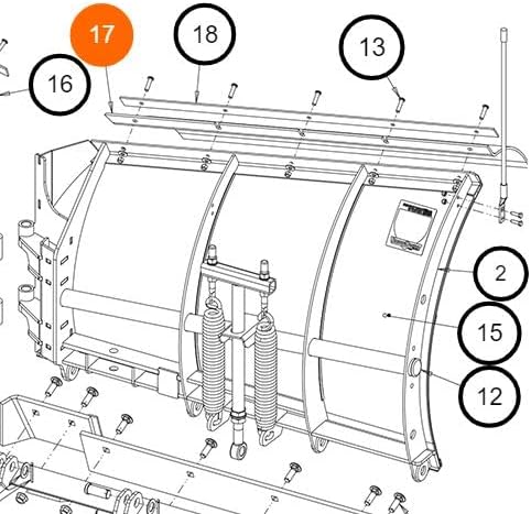 16120172 - VX85 FORMED POLY SNOW DEFLECTOR PASSENGER SIDE