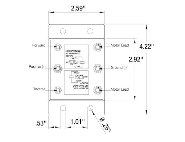 5541100 - FORWARD AND REVERSE RELAY MODULE