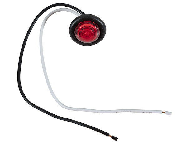 5623414 - .75 INCH ROUND MARKER CLEARANCE LIGHTS - 1 LED RED WITH STRIPPED LEADS