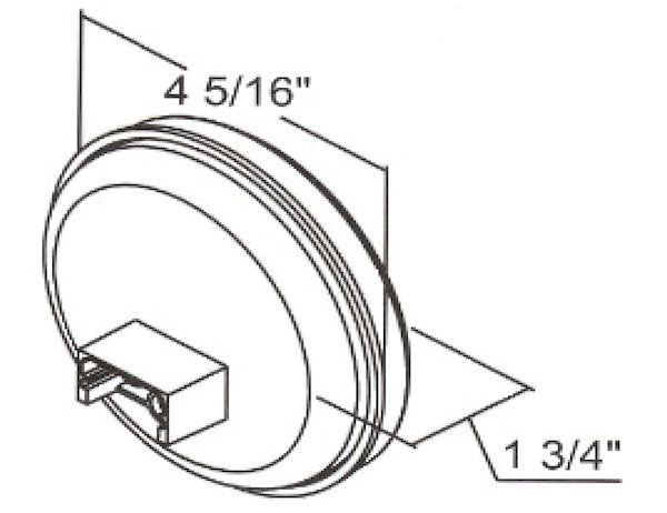 5624357 - 4 INCH ROUND BACKUP LIGHT WITH 7 LEDS