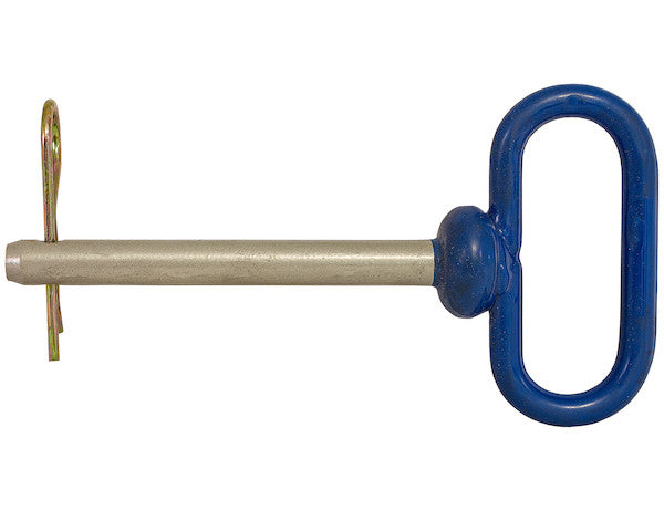 66101 - BLUE POLY-COATED HANDLE ON STEEL HITCH PIN