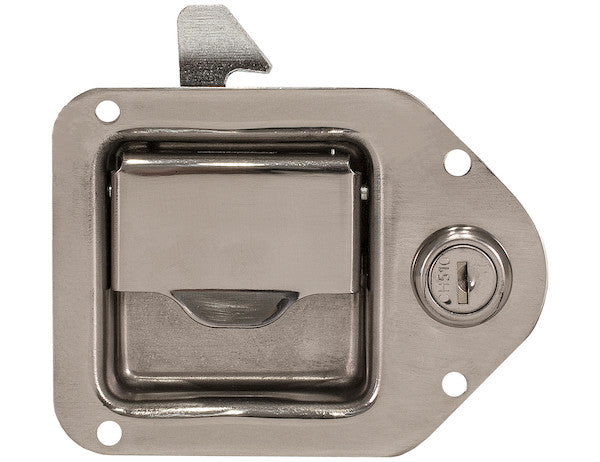 8000SSL - MINI STAINLESS STEEL TEAR-DROP PADDLE LATCH WITH MOUNTING HOLES