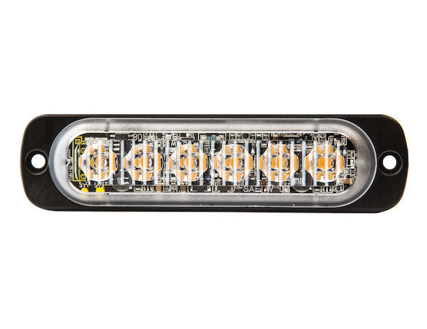 8891900 - THIN 4.5 INCH AMBER HORIZONTAL LED STROBE LIGHT