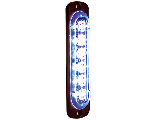 8891914 - THIN 4.5 INCH BLUE VERTICAL LED STROBE LIGHT