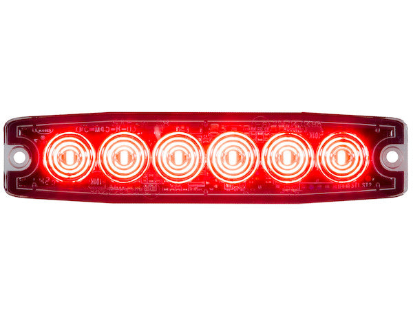 8892203 - ULTRA THIN 5 INCH RED LED STROBE LIGHT