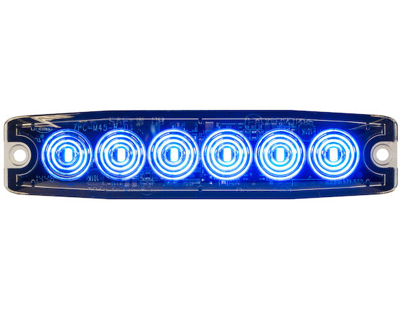 8892204 - ULTRA THIN 5 INCH BLUE LED STROBE LIGHT