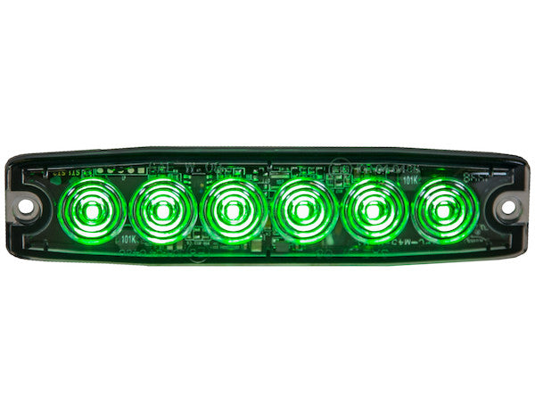 8892209 - ULTRA THIN 5 INCH GREEN LED STROBE LIGHT