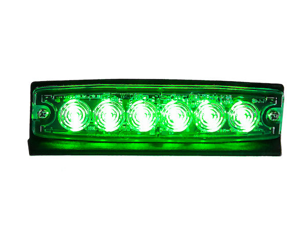 8892209 - ULTRA THIN 5 INCH GREEN LED STROBE LIGHT