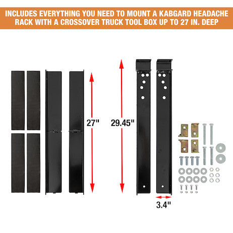 85164 - KABGARD™ MOUNTING KIT FOR CROSSOVER TOOLBOXES