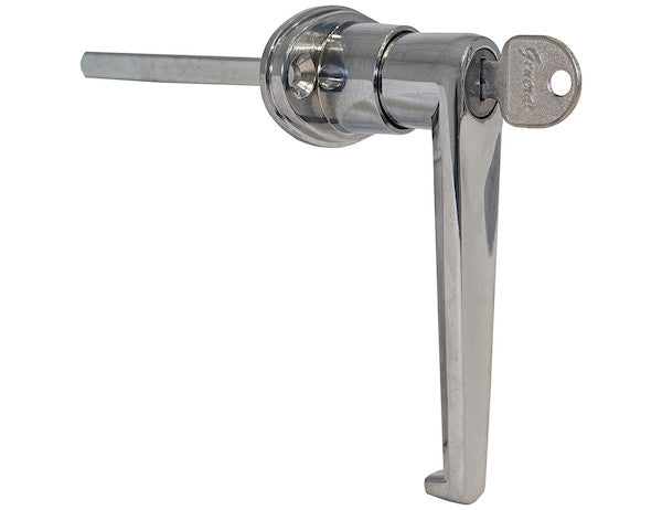 B2394L - L-TYPE LOCKING DOOR HANDLE - 3-1/2 INCH HANDLE LENGTH WITH CL001 KEY