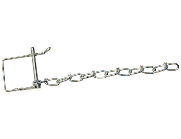 P11C - 1/4 INCH SAFETY PIN WITH 8 INCH CHAIN