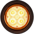 SL42AO - 4 INCH ROUND RECESSED STROBE WITH AMBER LEDS AND AMBER LENS